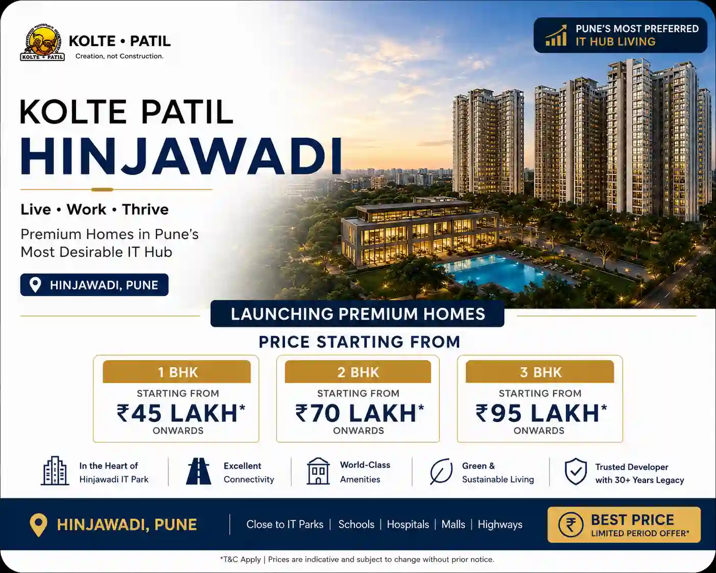 Kolte Patil Hinjawadi Price Overview